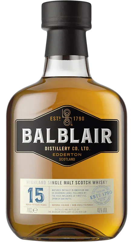 Balblair 15 Ani Single Malt Whisky 0.7L